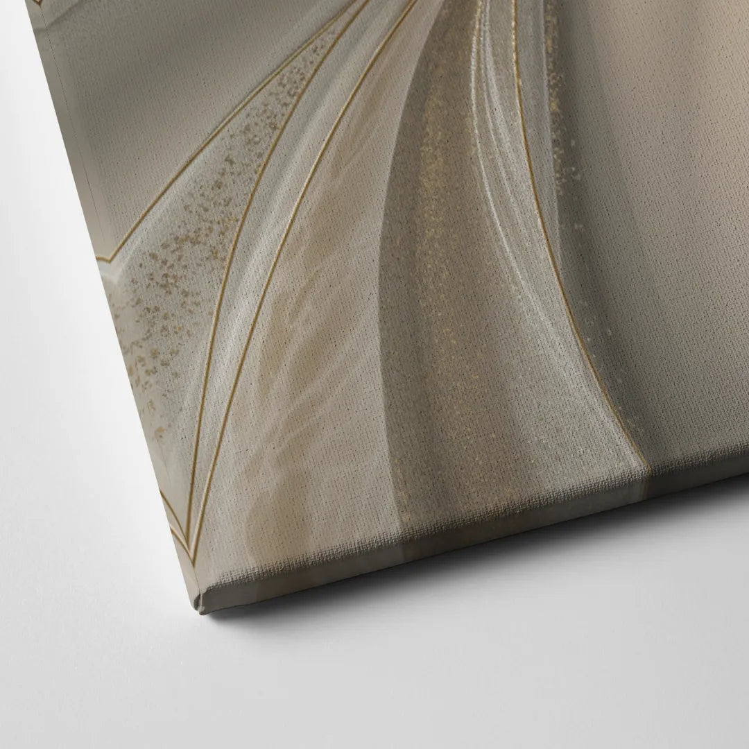 Serene Elegance in White Abstract Canvas Close Up