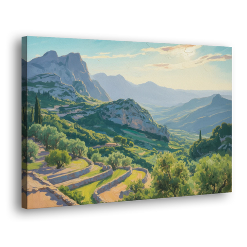 Serra de Tramuntana Vista - Canvas Wall Art - Side