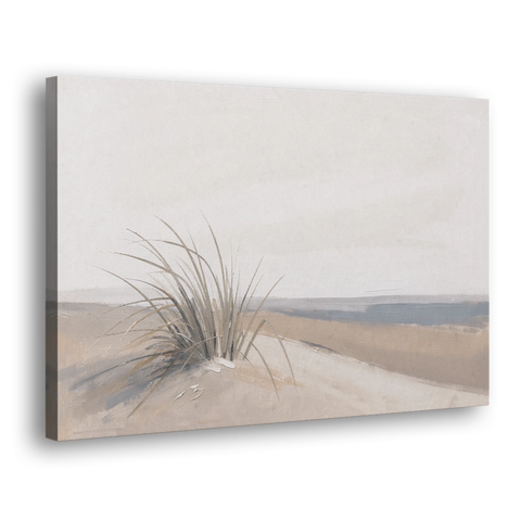 Set of 2 Wall Art with Windblown Dune Grass - Canvas Wall Art - Side