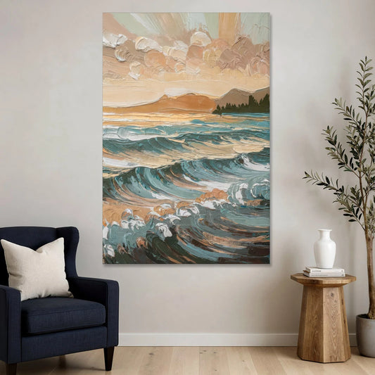 Sitka Coastal Horizon - Canvas Wall Art - Sofa - 40x60