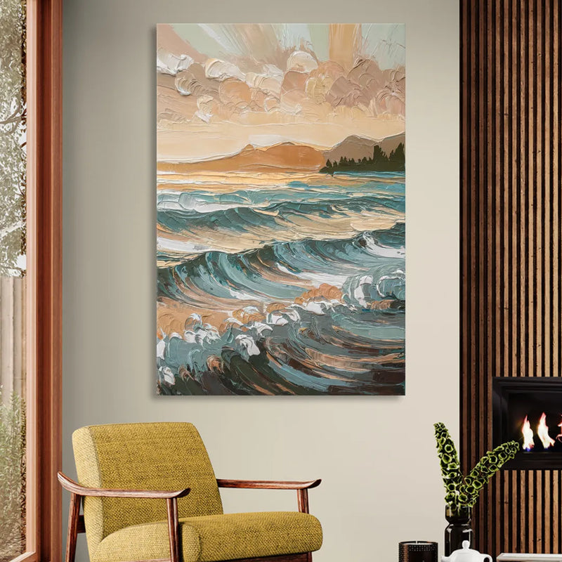 Sitka Coastal Horizon Living Room - Canvas Wall Art