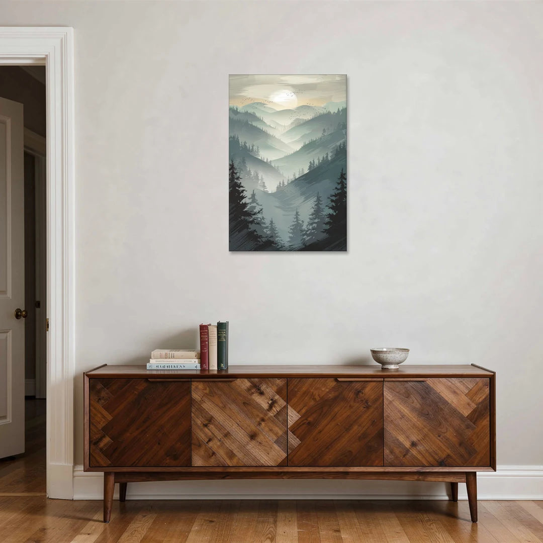 Sitka Misty Mountains - Canvas Wall Art - Coffee Table - 24x36
