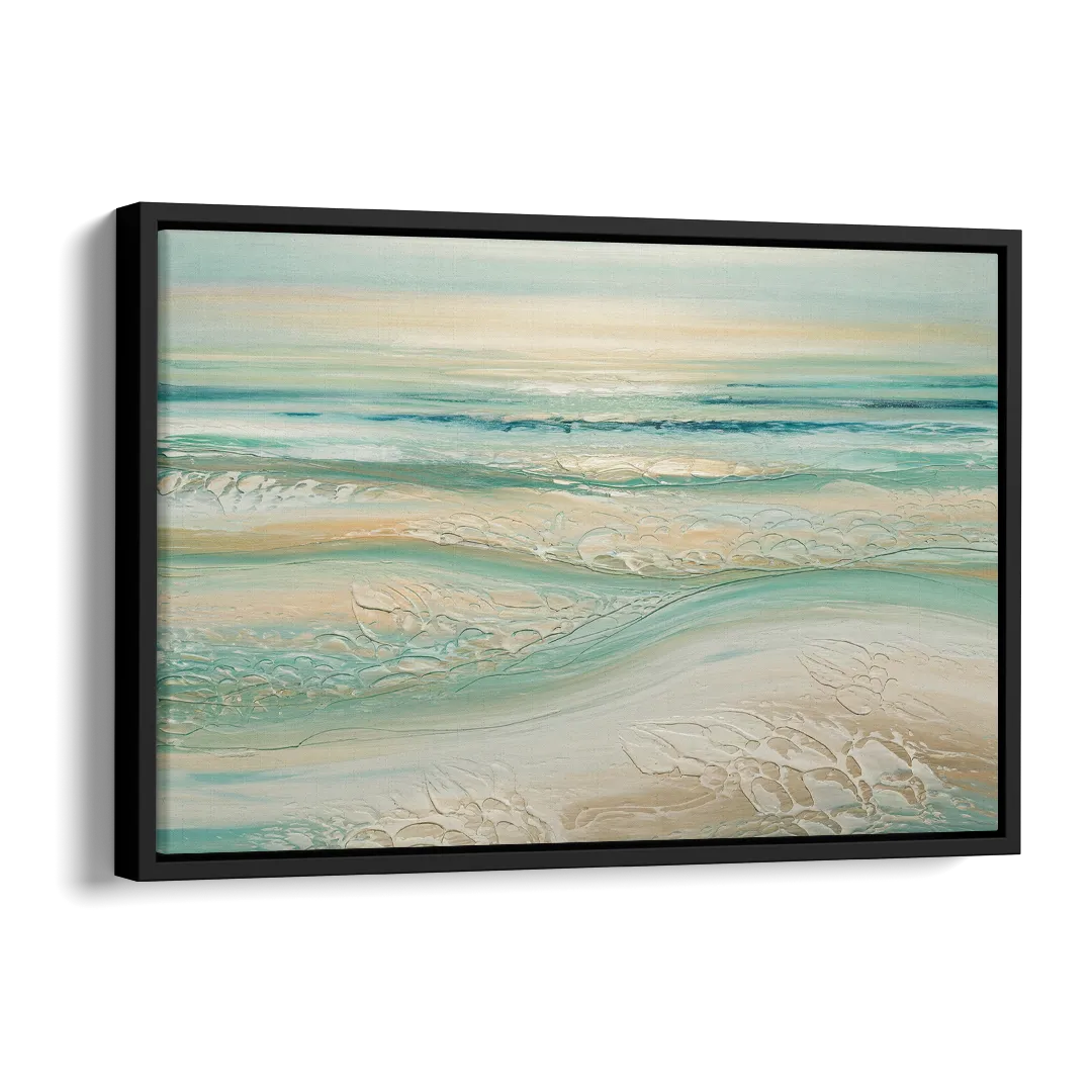 Sitka Ocean Breeze Side - Black Canvas Wall Art
