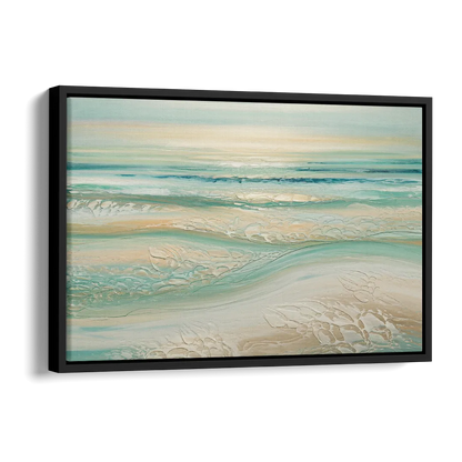 Sitka Ocean Breeze Side - Black Canvas Wall Art