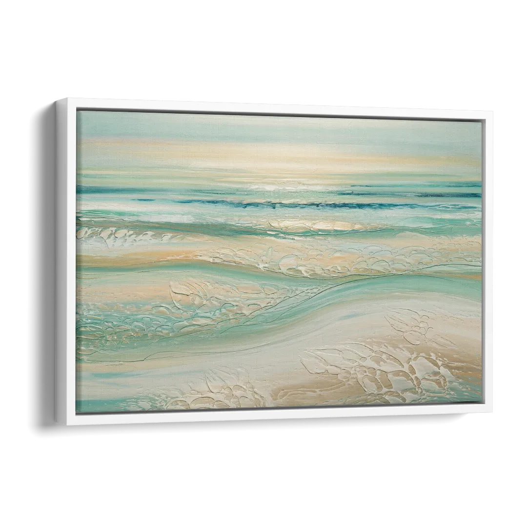 Sitka Ocean Breeze Side - White Canvas Wall Art