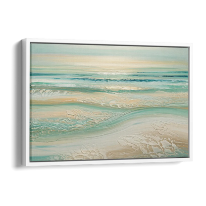 Sitka Ocean Breeze Side - White Canvas Wall Art