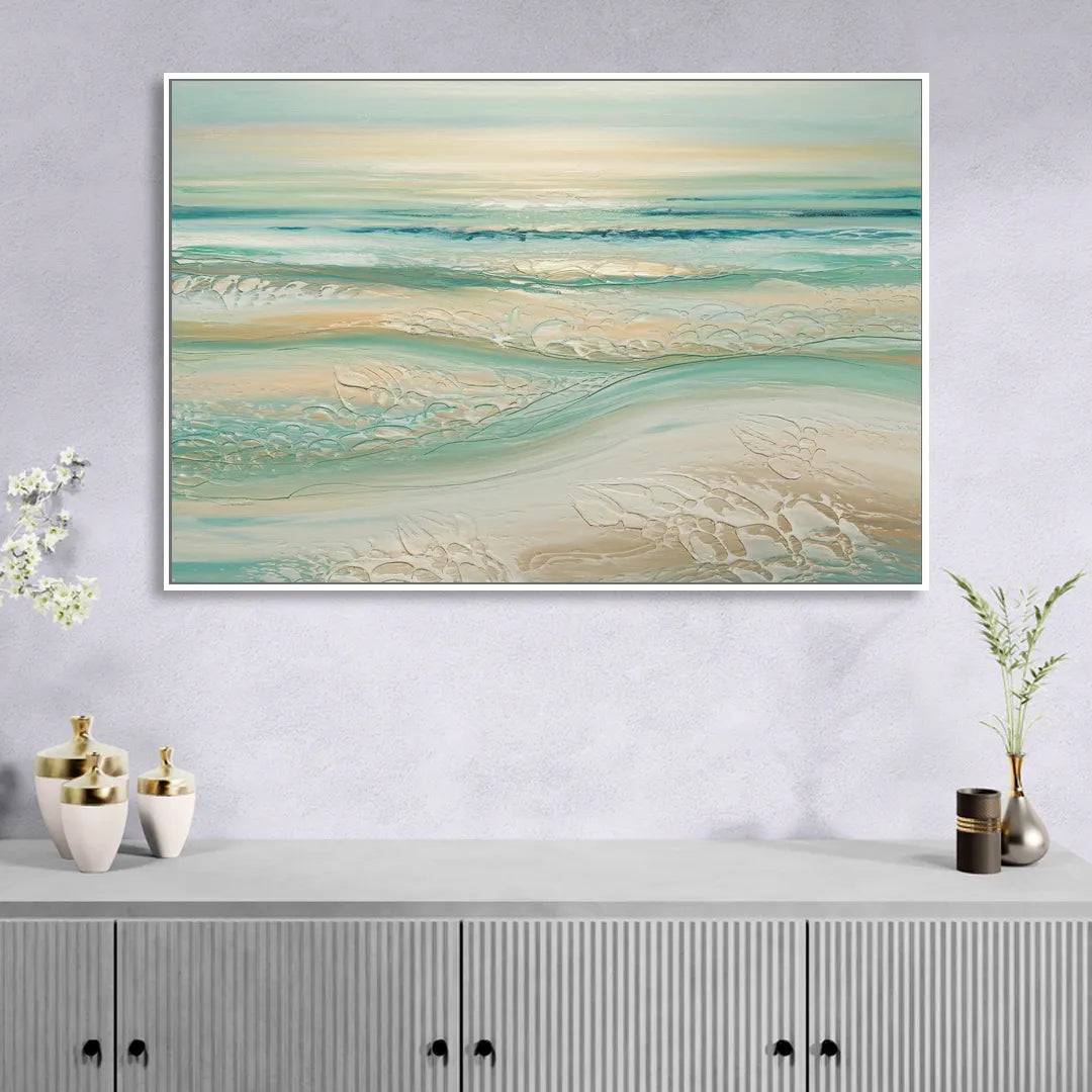 Sitka Ocean Breeze Sitting Room - White Canvas Wall Art