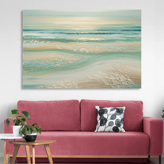 Sitka Ocean Breeze Living Room - Canvas Wall Art