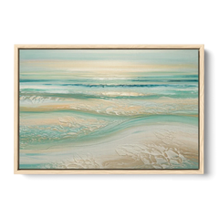 Sitka Ocean Breeze - Oak Framed Canvas Wall Art - Front