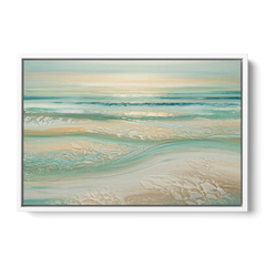 Sitka Ocean Breeze - White Framed Canvas Wall Art - Front