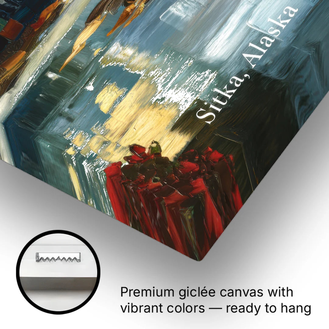 Sitka Scenic Reflections - Canvas Wall Art - Gallery Wrap Corner