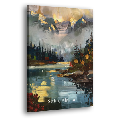 Sitka Scenic Reflections Side - Canvas Wall Art