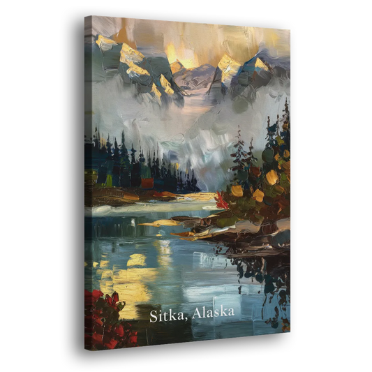 Sitka Scenic Reflections Side - Canvas Wall Art