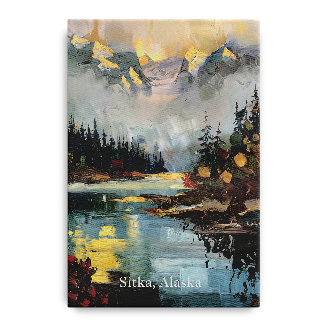 Sitka Scenic Reflections Front - Canvas Wall Art