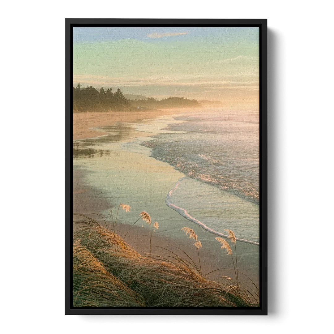 Sitka Tranquil Shores Front - Black Canvas Wall Art