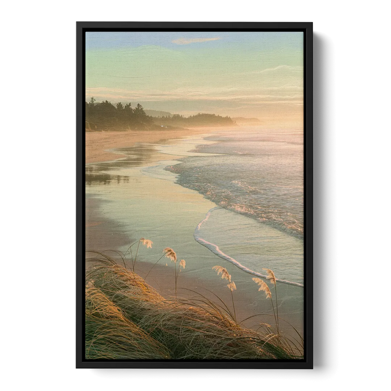 Sitka Tranquil Shores Front - Black Canvas Wall Art