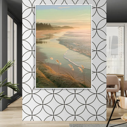 Sitka Tranquil Shores Living Room - White Canvas Wall Art