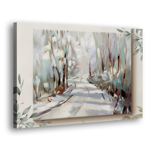 Sitka Tree Lined Trails Side - Canvas Wall Art