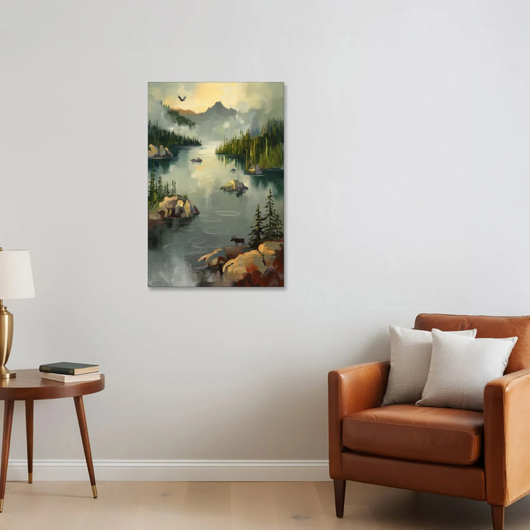 Sitka Wilderness Escape - Canvas Wall Art - Sofa - 24x36