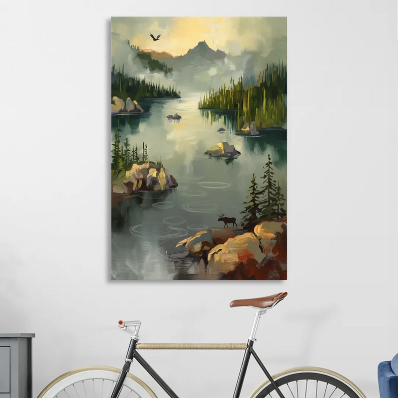 Sitka Wilderness Escape Sitting Room - Canvas Wall Art