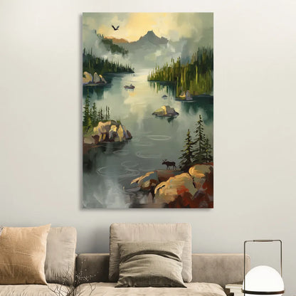 Sitka Wilderness Escape Living Room - Canvas Wall Art