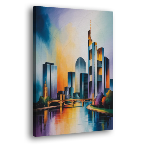 Skyline of Frankfurt - Canvas Wall Art