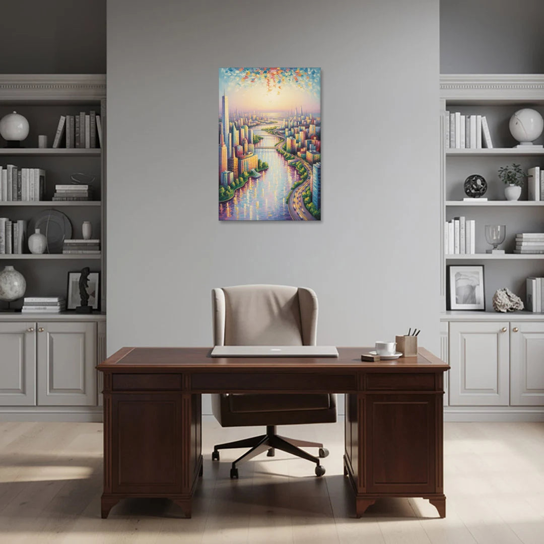 Skylon Tower View - Canvas Wall Art - Office - 24x36