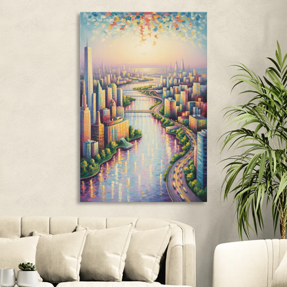 Skylon Tower View Sitting Room - Canvas Wall Art