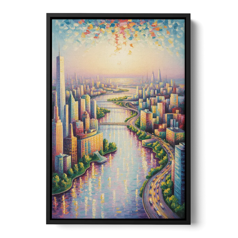 Skylon Tower View Front - Black Canvas Wall Art