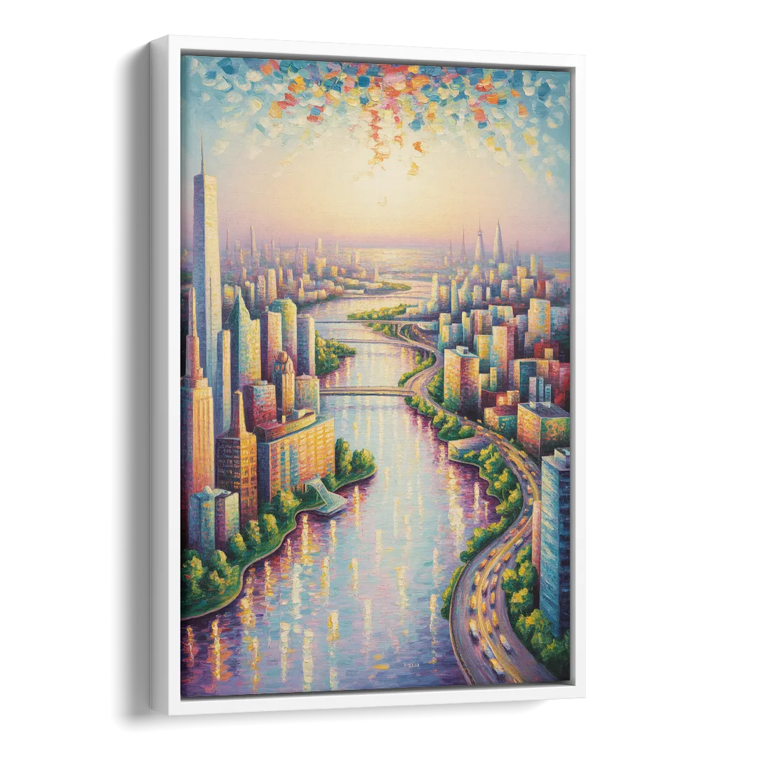 Skylon Tower View Side - White Canvas Wall Art
