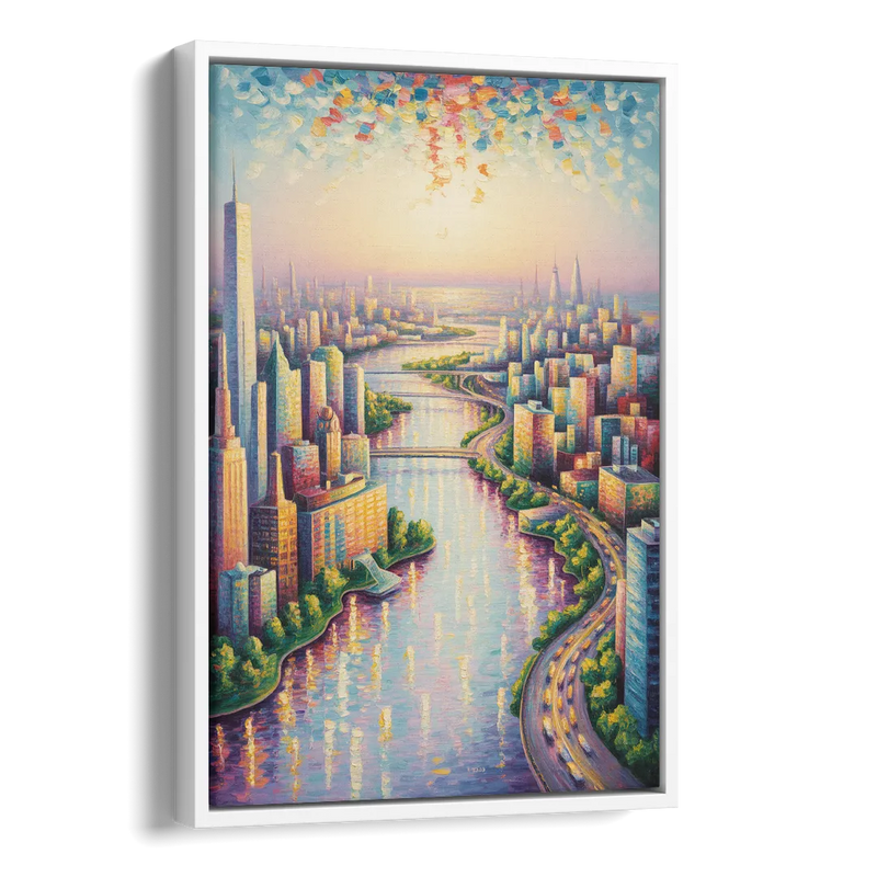 Skylon Tower View Side - White Canvas Wall Art