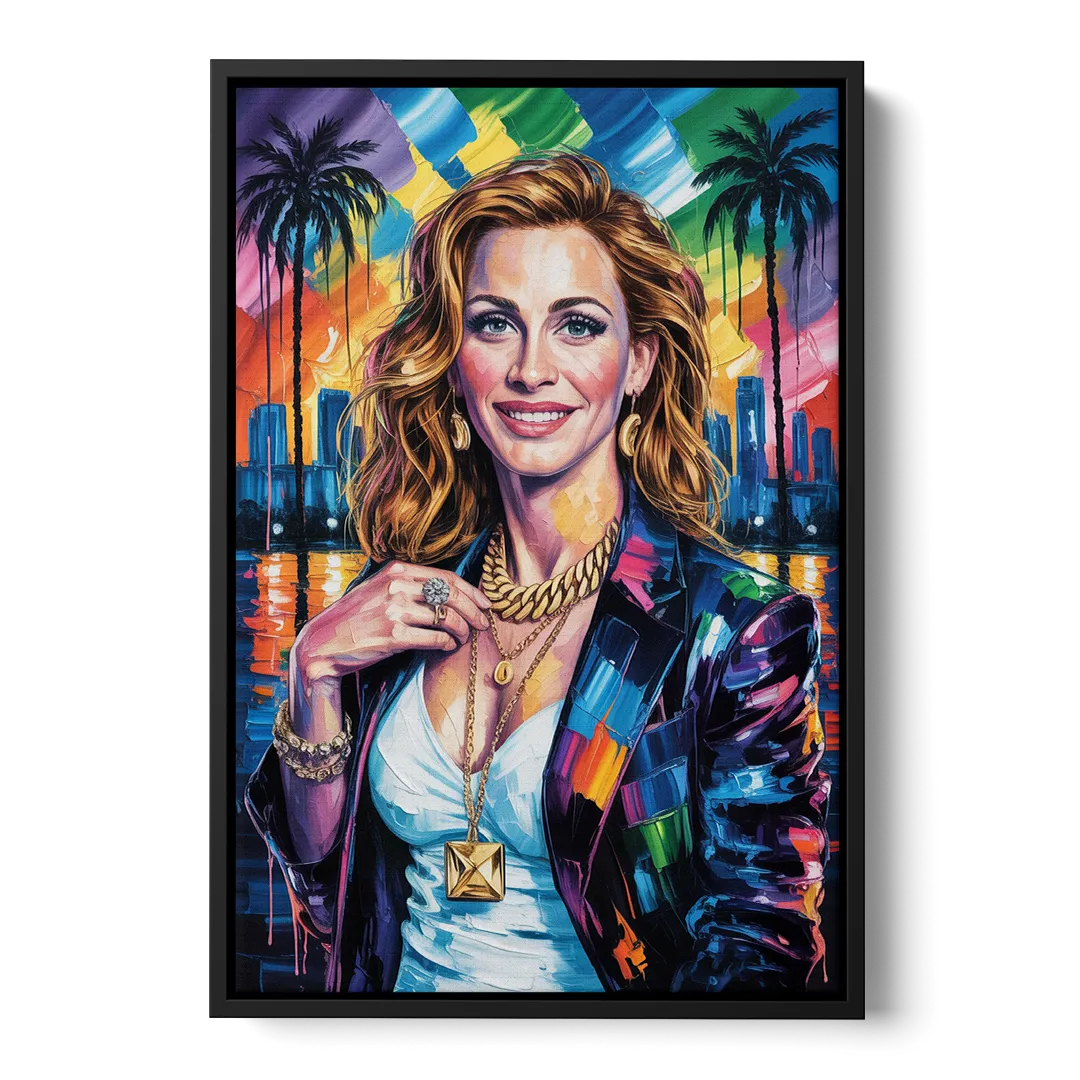 Smiling Soul 2.0 - Black Frame Canvas