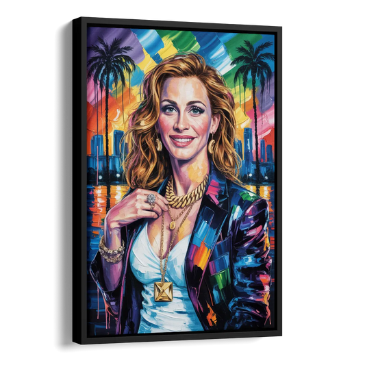 Smiling Soul 2.0 Side - Black Canvas Wall Art