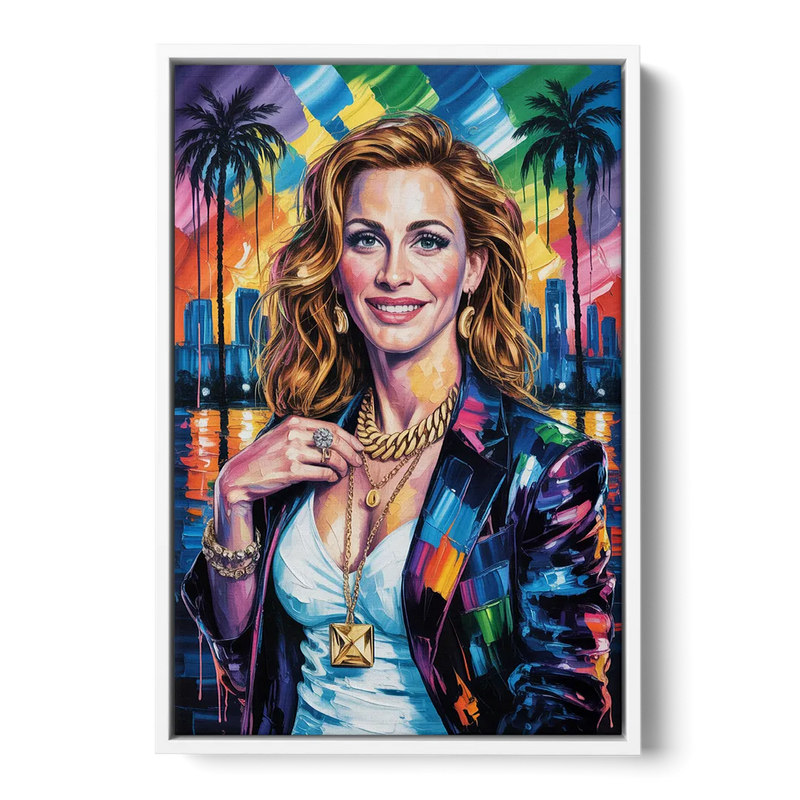 Smiling Soul 2.0 Front - White Canvas Wall Art