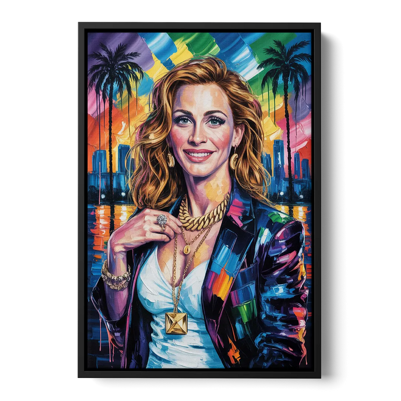 Smiling Soul 2.0 Front - Black Canvas Wall Art