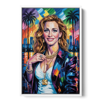 Smiling Soul 2.0 - White Frame Canvas
