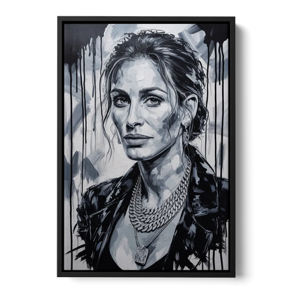 Smiling Soul - Black Frame Canvas