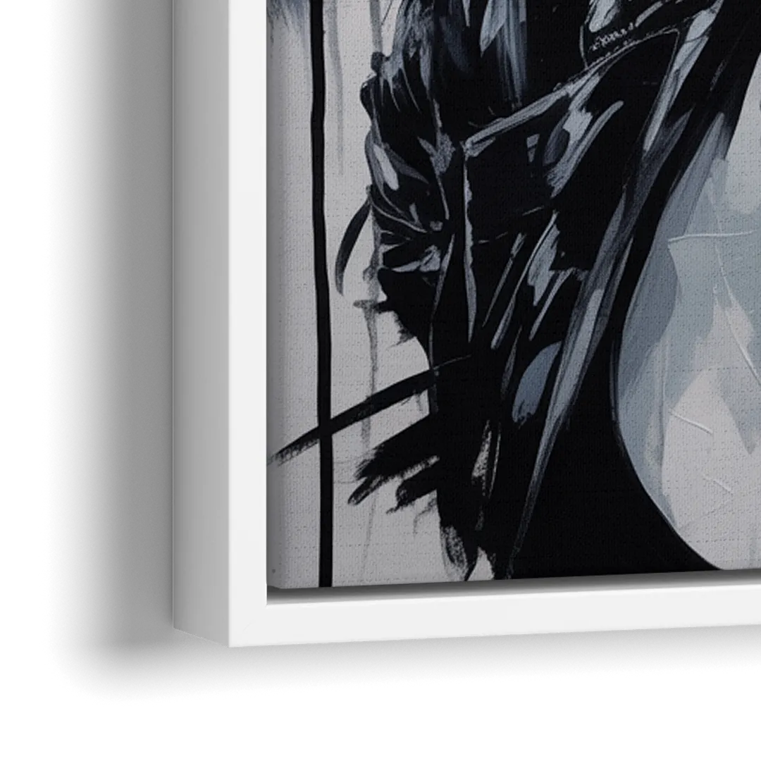 Smiling Soul - Close-Up White Frame Canvas