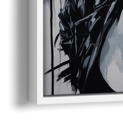 Smiling Soul - Close-Up White Frame Canvas