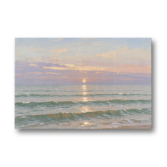 Soothing Moon Path at Twilight for the Bedroom - Canvas Wall Art - Front