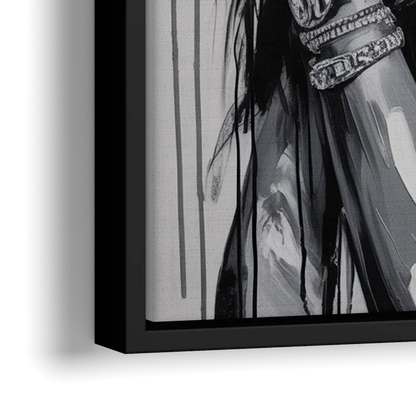 Sour Mood 2.0 - Close-Up Black Frame Canvas