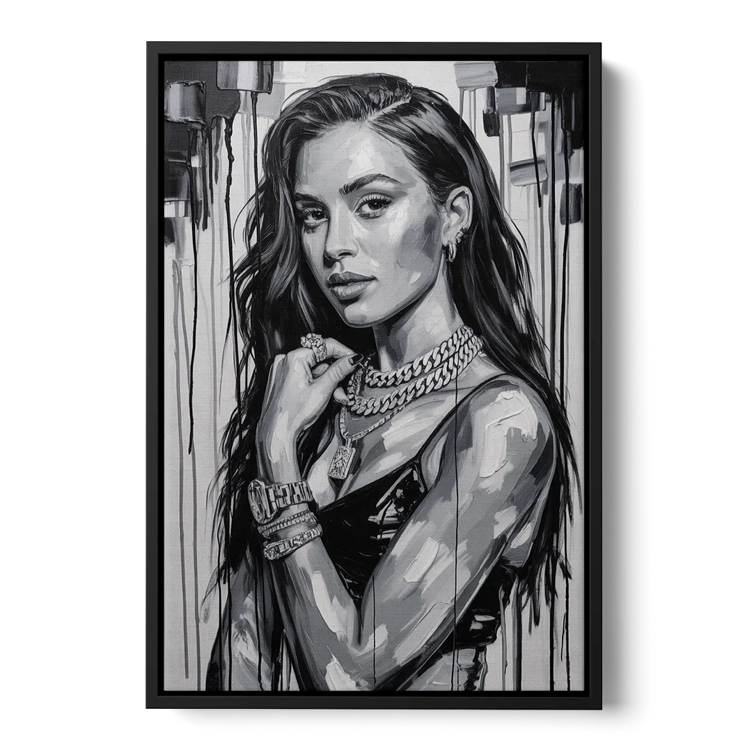 Sour Mood 2.0 - Black Frame Canvas
