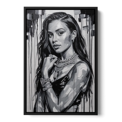 Sour Mood 2.0 - Black Frame Canvas