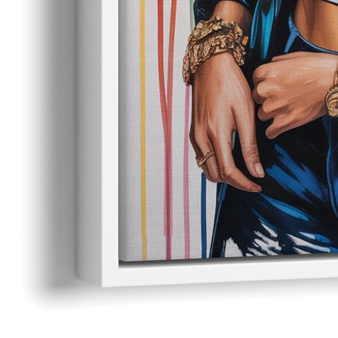 Sour Mood - Close-Up White Frame Canvas