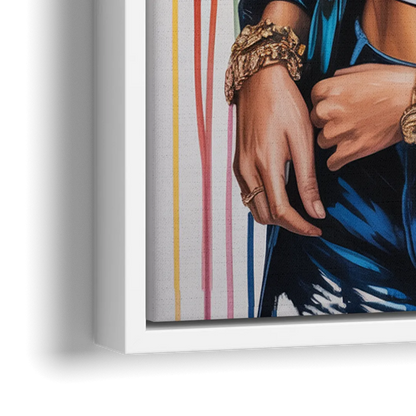 Sour Mood - Close-Up White Frame Canvas