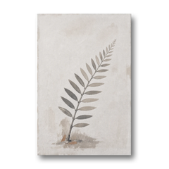 Spa Bathroom Wall Art with a Sword Fern Frond - Canvas Wall Art - Front