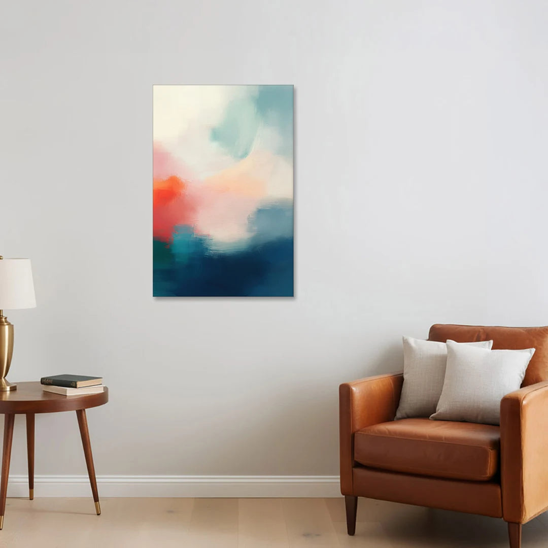 Spectrum Sea - Canvas Wall Art - Sofa - 24x36