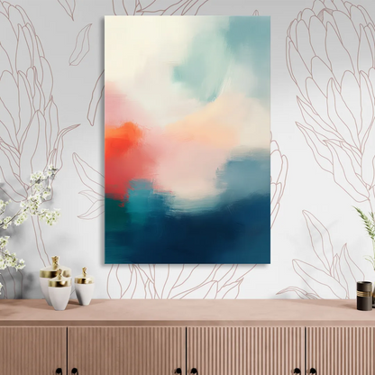 Spectrum Sea Living Room - Canvas Wall Art