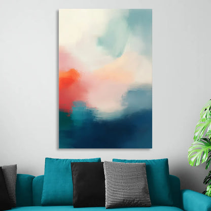 Spectrum Sea Sitting Room - Canvas Wall Art