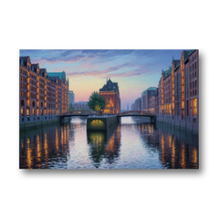 Speicherstadt Dreams - Canvas Wall Art - Front
